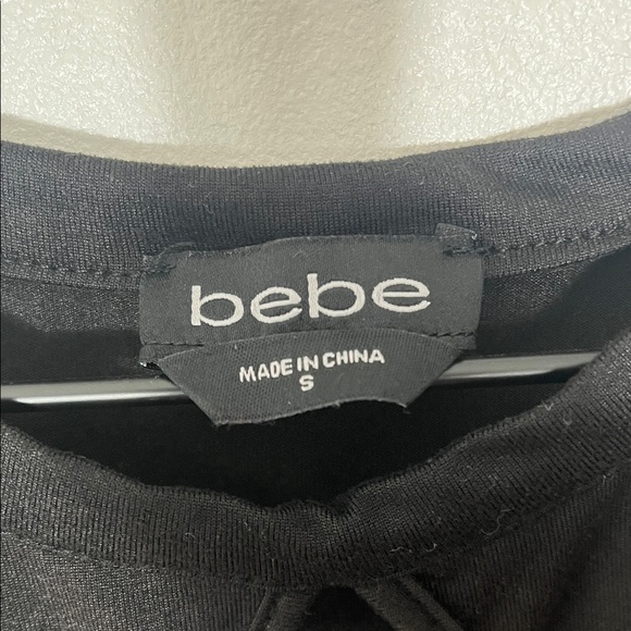 Bebe Black Cutout Shoulder Mini Dress - Picture 7 of 9